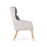 PURIO - fauteuil - Scandinavisch - 67x103x75 cm - grijs
