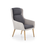 PURIO - fauteuil - Scandinavisch - 67x103x75 cm - grijs