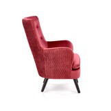 RAVEL - fauteuil - stof - klassiek - 70x100x78 cm - bordeaux