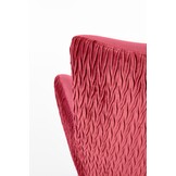 RAVEL - fauteuil - stof - klassiek - 70x100x78 cm - bordeaux
