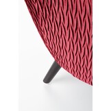 RAVEL - fauteuil - stof - klassiek - 70x100x78 cm - bordeaux