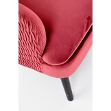 RAVEL - fauteuil - stof - klassiek - 70x100x78 cm - bordeaux