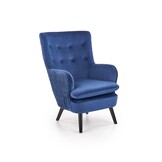 RAVEL - fauteuil - stof - klassiek - 70x100x78 cm - marine