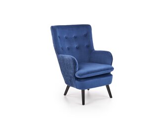 RAVEL - fauteuil - stof - klassiek - 70x100x78 cm - marine