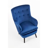 RAVEL - fauteuil - stof - klassiek - 70x100x78 cm - marine