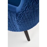 RAVEL - fauteuil - stof - klassiek - 70x100x78 cm - marine