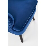 RAVEL - fauteuil - stof - klassiek - 70x100x78 cm - marine