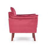 REZZO - fauteuil - stof - modern - 80x84x73 cm - bordeaux