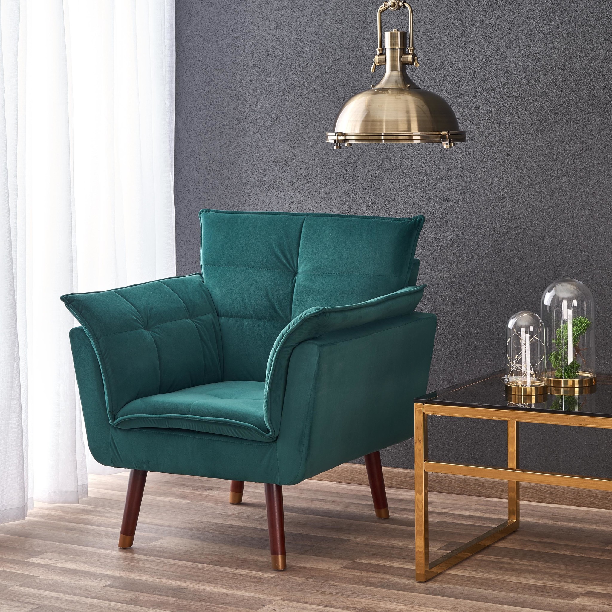REZZO - fauteuil - stof - modern - 80x84x73 cm - groen