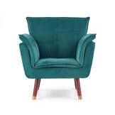 REZZO - fauteuil - stof - modern - 80x84x73 cm - groen