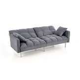 ROBERTO - slaapbank - 193x58-86x85-108 cm - donkergrijs