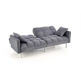 ROBERTO - slaapbank - 193x58-86x85-108 cm - donkergrijs