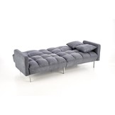 ROBERTO - slaapbank - 193x58-86x85-108 cm - donkergrijs