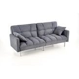 ROBERTO - slaapbank - 193x58-86x85-108 cm - donkergrijs