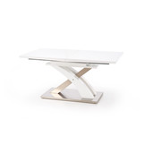 SANDOR - eettafel - uitschuifbaar - gelakt MDF - wit