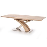 SANDOR - eettafel - uitschuifbaar - gelakt MDF - sonoma eiken
