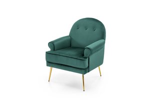 SANTI - fauteuil - fluwelen stof - 74x88x47 cm - groen