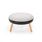 SCANDI - voetenbanken - Scandinavisch - hout - grijs zwart