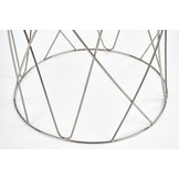 SELENA - salontafel - roest vrij staal - glas - zilver