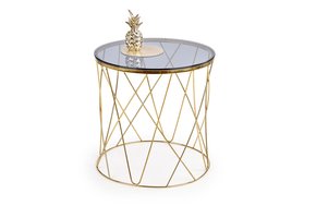 SELENA - salontafel - roest vrij staal - glas - goud