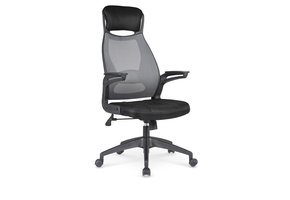 SOLARIS - bureaustoel - membraanstof - 58x116-124x62 cm - zwart