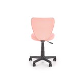 TOBY - kinderbureaustoel - stof - 52x81-91x59 cm - roze grijs