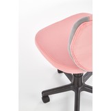 TOBY - kinderbureaustoel - stof - 52x81-91x59 cm - roze grijs