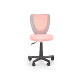 TOBY - kinderbureaustoel - stof - 52x81-91x59 cm - roze grijs