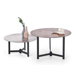 TWINS - salontafels - set van 2 - glas - 70x43x70cm