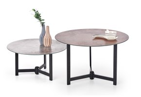 TWINS - salontafels - set van 2 - glas - 70x43x70cm