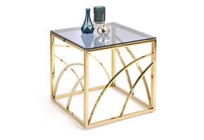 UNIVERSE - salontafel - roest vrij staal - glas - goud