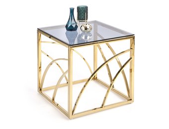 UNIVERSE - salontafel - roest vrij staal - glas - goud