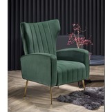 VARIO - fauteuil - fluwelen stof - 70x100x70 cm - groen