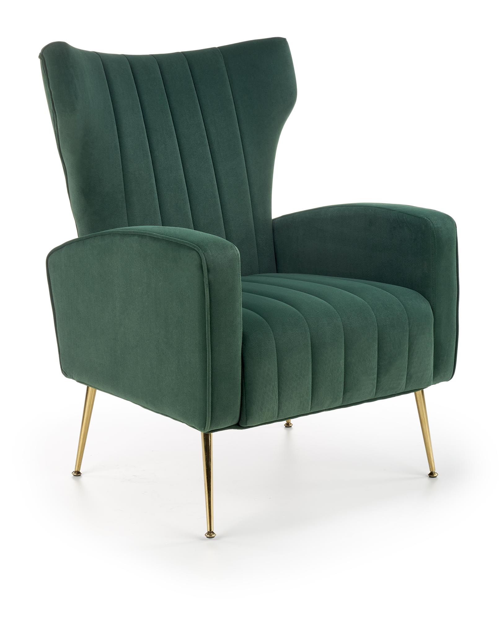 VARIO - fauteuil - fluwelen stof - 70x100x70 cm - groen