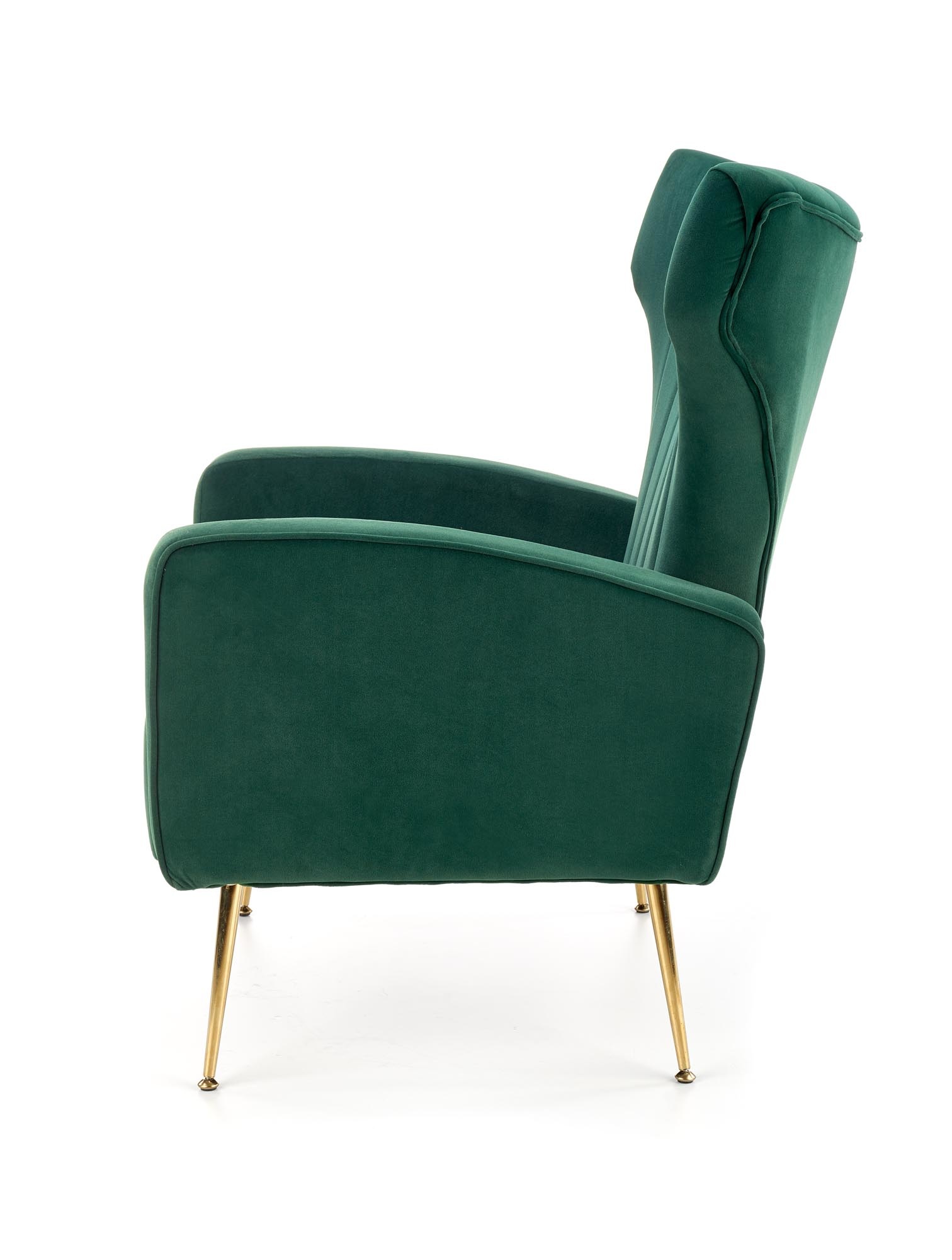 VARIO - fauteuil - fluwelen stof - 70x100x70 cm - groen