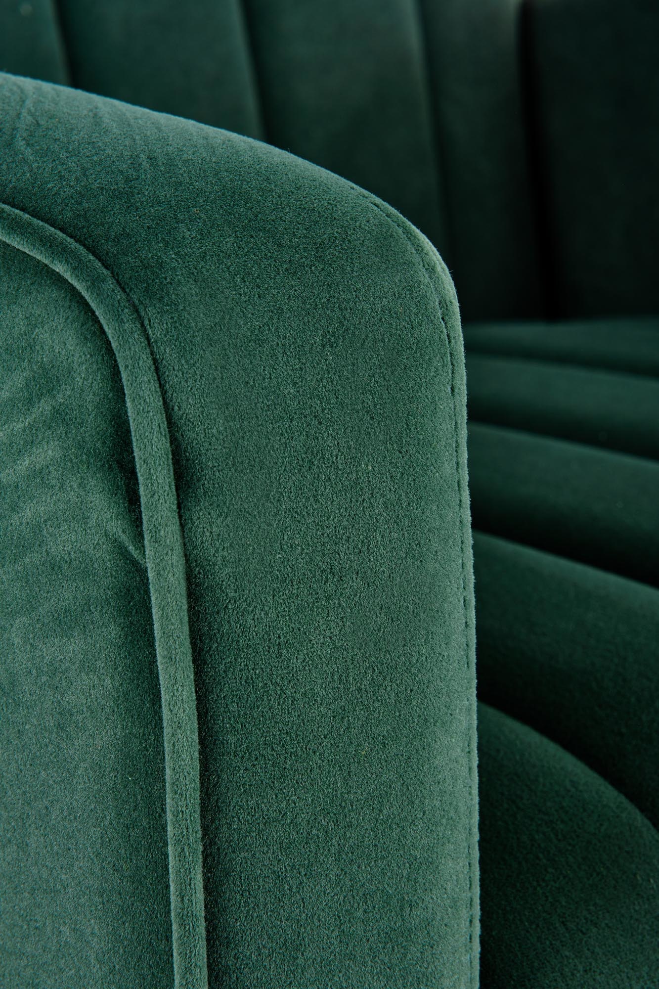 VARIO - fauteuil - fluwelen stof - 70x100x70 cm - groen
