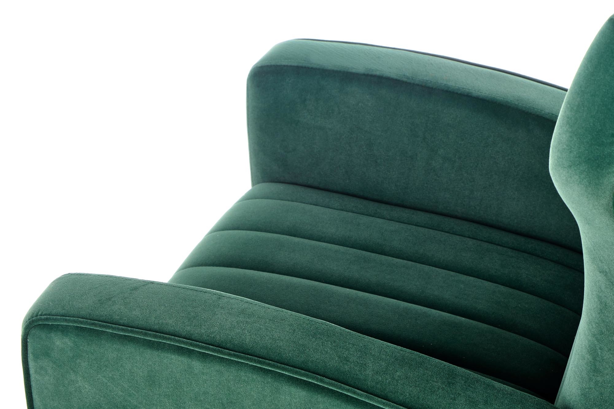 VARIO - fauteuil - fluwelen stof - 70x100x70 cm - groen