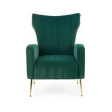 VARIO - fauteuil - fluwelen stof - 70x100x70 cm - groen