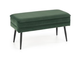 VELVA - halbank - opbergruimte - 78x37x42 cm - groen
