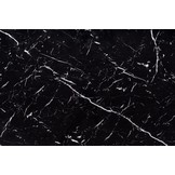 VERTIGO - eettafel - uitschuifbaar - gelakt MDF - zwart marmer