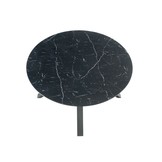 VERTIGO - eettafel - uitschuifbaar - gelakt MDF - zwart marmer