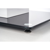 VESPER - eettafel - glas - gelakt MDF - 6 zits - 160x90x76cm