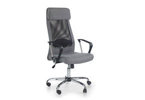 ZOOM - bureaustoel - stof - gaas - grijs - 61x113-123x64 cm