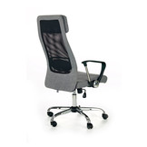 ZOOM - bureaustoel - stof - gaas - grijs - 61x113-123x64 cm