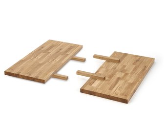 APEX & RADUS - tafel verlengstuk - massief hout - 78x40 cm