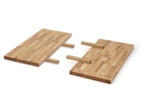 APEX & RADUS -  tafel verlengstuk - massief hout - 85x40 cm