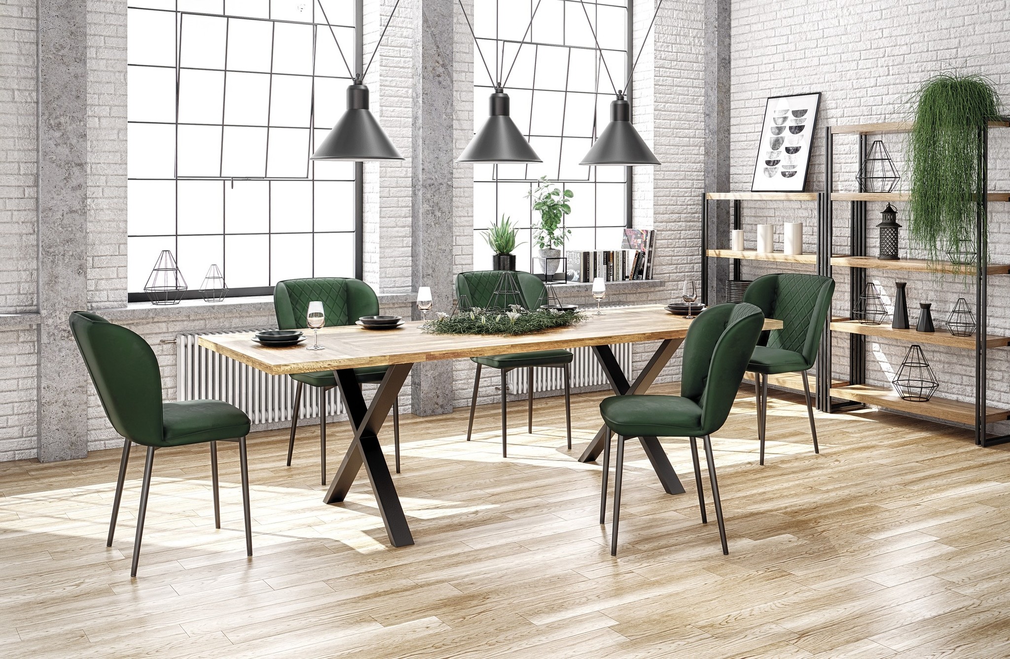 APEX - eettafel - hout - rechthoekig - 120x78x76 cm