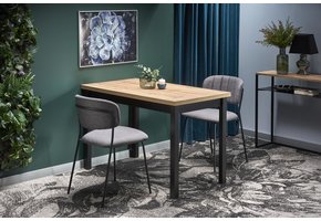 COBALT - eettafel - houten tafelblad - 120x90x75 cm