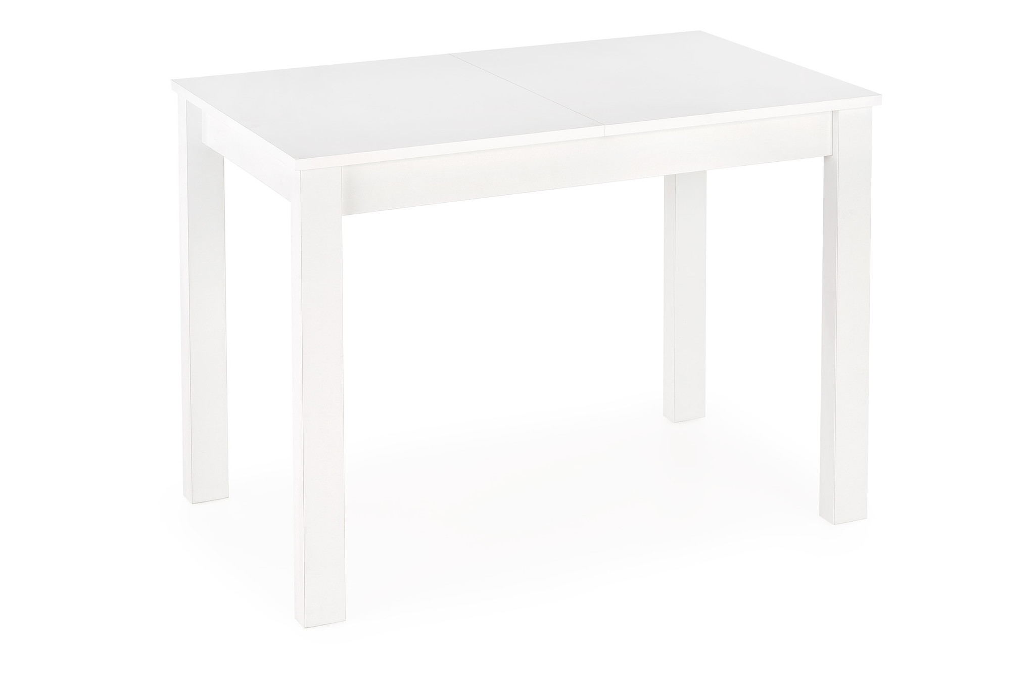 GINO - eettafel - hout - uitschuifbaar - 100-135x60x75 cm - wit