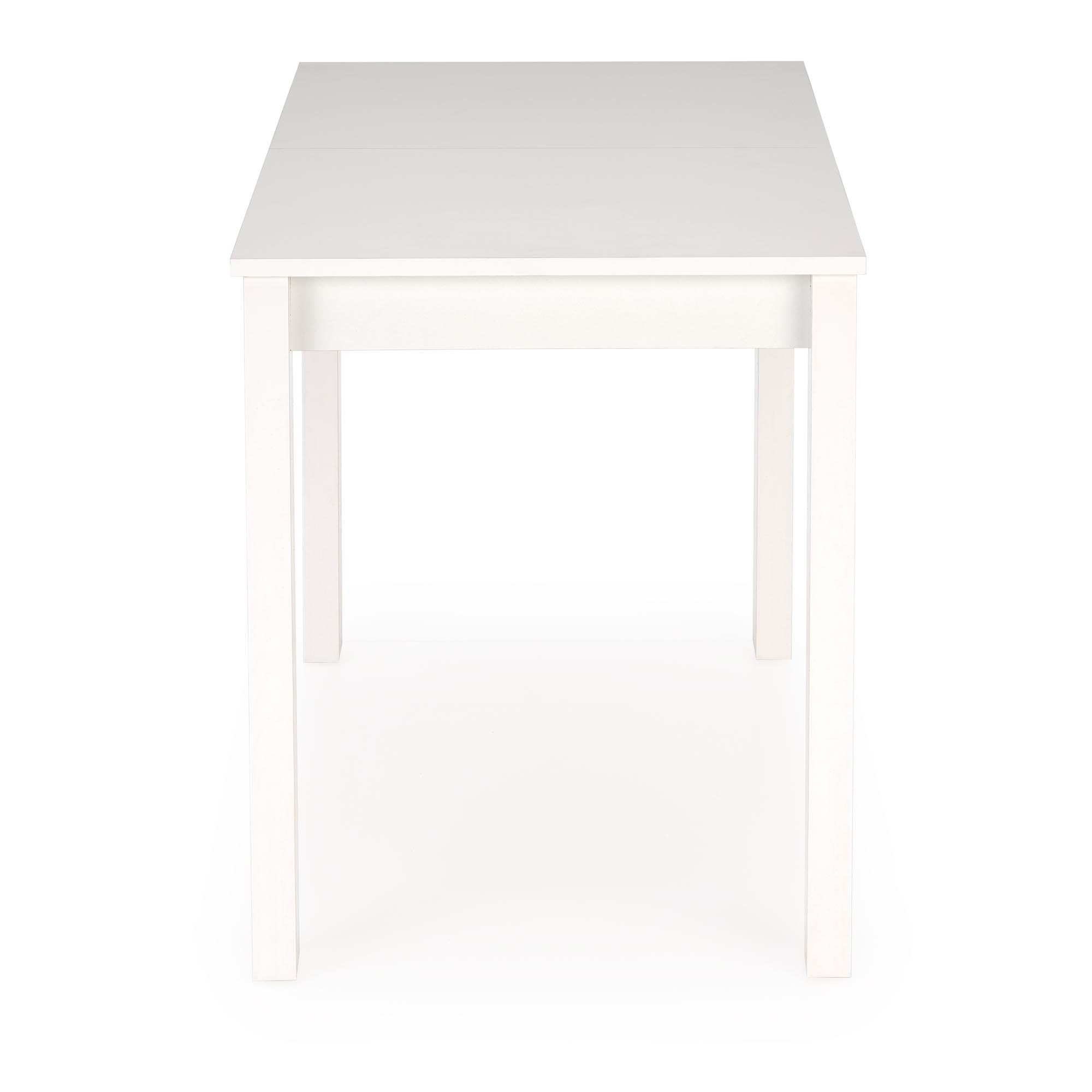 GINO - eettafel - hout - uitschuifbaar - 100-135x60x75 cm - wit